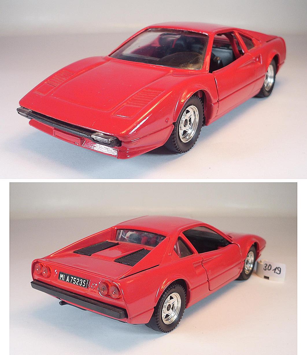 Polistil 1/25 Ferrari 308 GTB Jaune - Modèle Réduit Diecast S.214