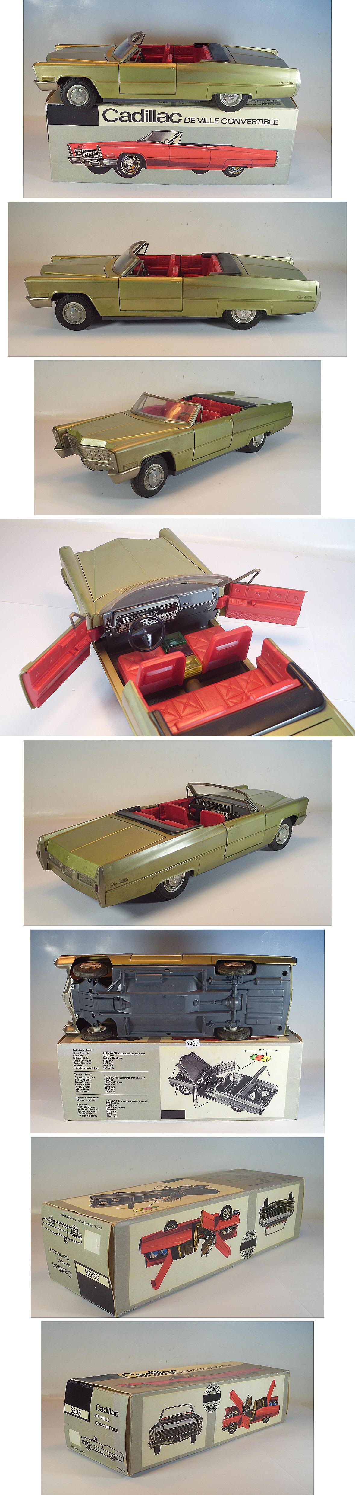 A43 1:24? SCHUCO 5505 CADILLAC COUPE DE VILLE CONVERTIBLE GREY MIB RARE | UK