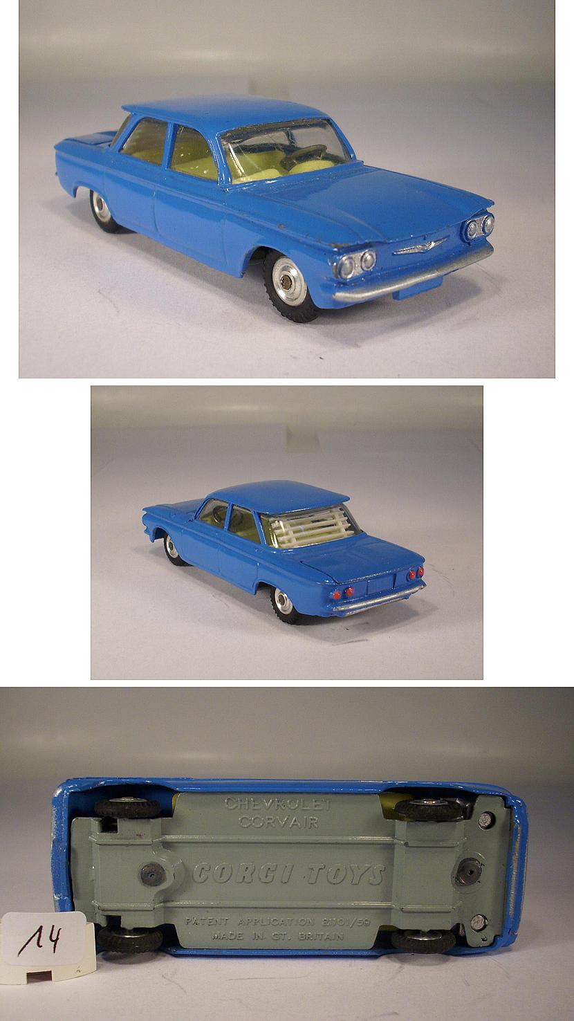 Corgi Toys 229 Chevrolet Corvair blau #014 | eBay