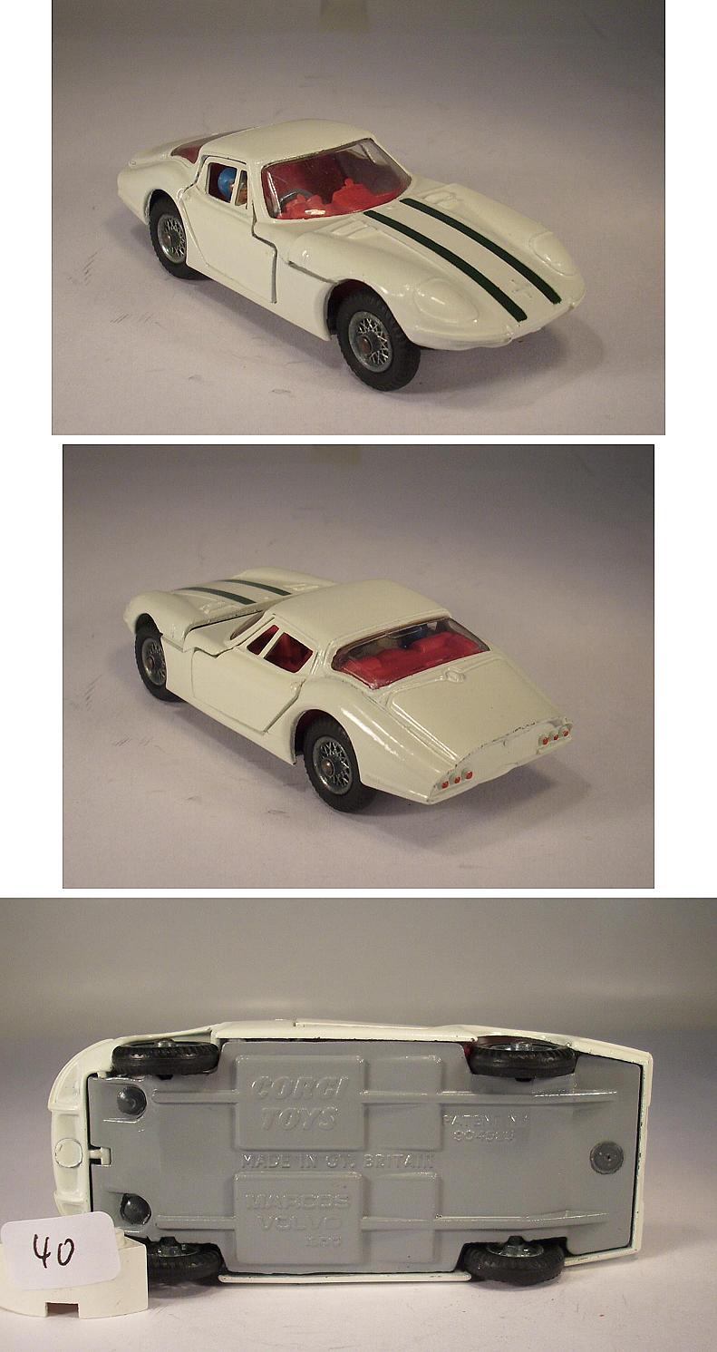 Corgi Toys 1:43 Marcos Volvo 1800 N°324, 24h Du Mans, Modèle Modifié (décor Non D'origine)