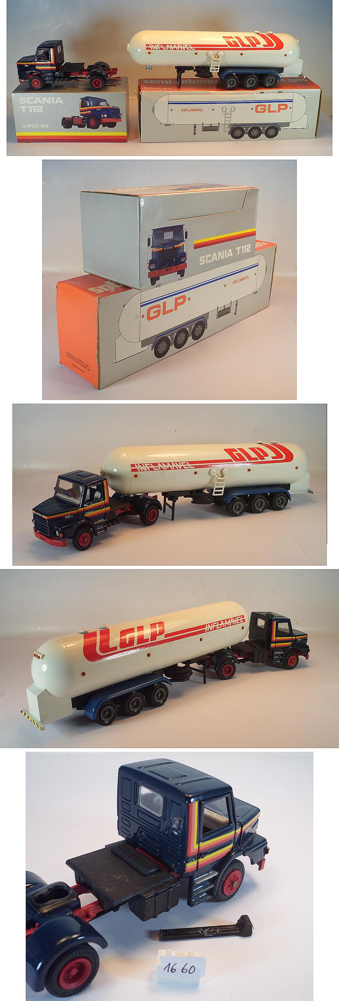 Supermini Arpra Brazil 1/50 Scania T 112 Zugm. m. Gas Tank - Aufl