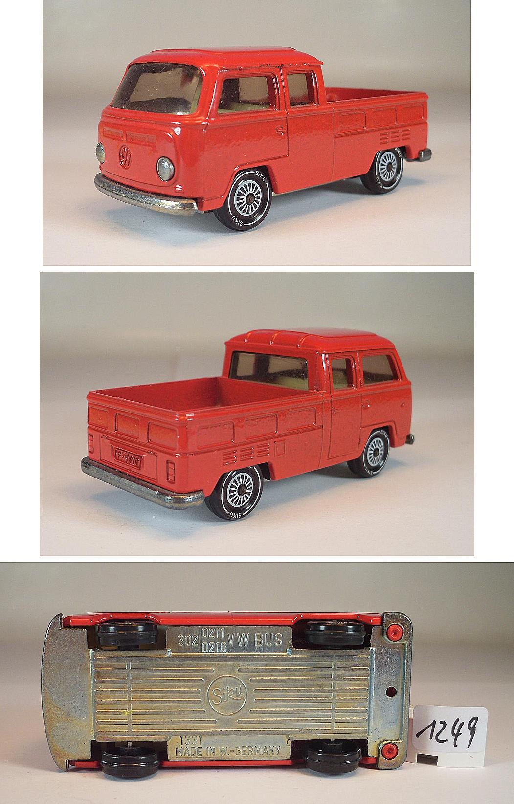 Siku Metall 1030 VW T2 Pritschenwagen verkehrsrot #1249 | eBay.de
